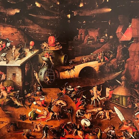 Bosch, The Last Judgment, Central Panel, Painting, Art Print, ~ 250802-WH 350 H - Picture 1 of 2